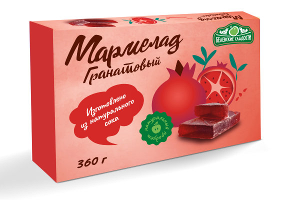 №2 Мармелад  "Гранатовый" белевский 360г  в Сосновом боре