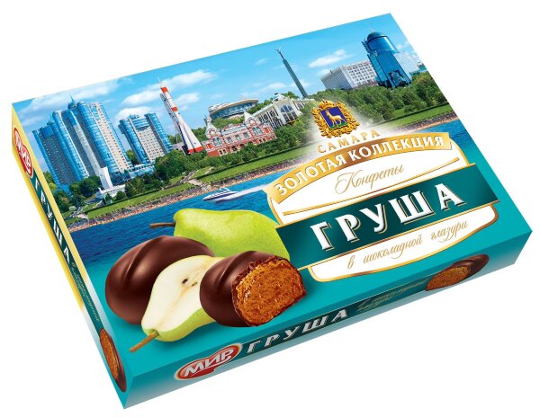 №2 КФ МИР Груша в шоколадной глазури 160г  в Сосновом боре