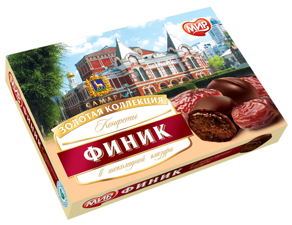  КФ МИР Финики в шоколадной глазури 160г  в Сосновом боре