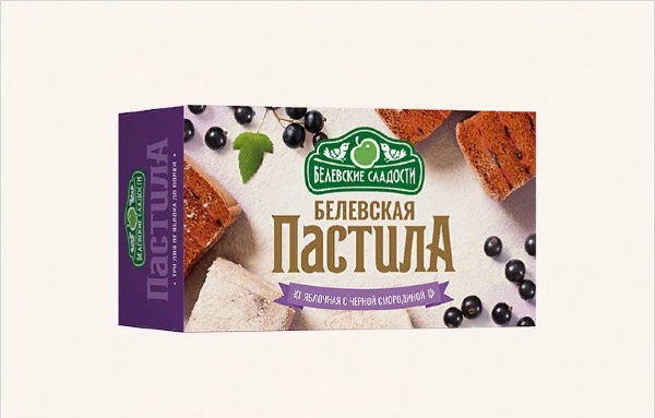 №2 Пастила  200г диетическая с ЧЁРНОЙ Смородиной, НОВЫЙ ФОРМАТ (4*50г)   в Сосновом боре